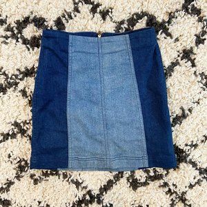 Free People Modern Femme Two Toned Skirt